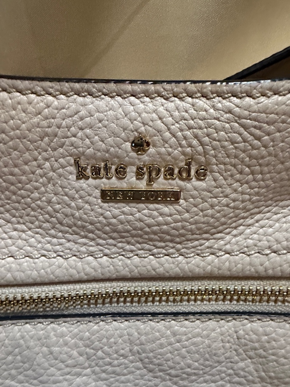 kate spade Pebbled Leather Crossbody in Blush Pink with Gold Hardware - Picture 2 of 9